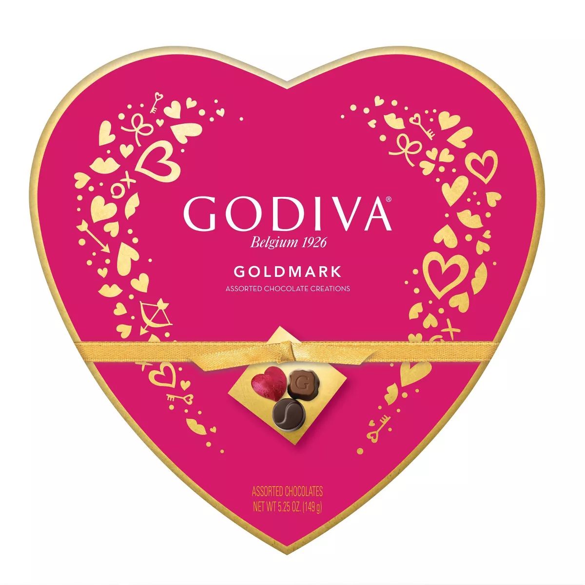 Godiva Valentine's Day Goldmark Assorted Chocolate Heart Box - 5.25oz | Target