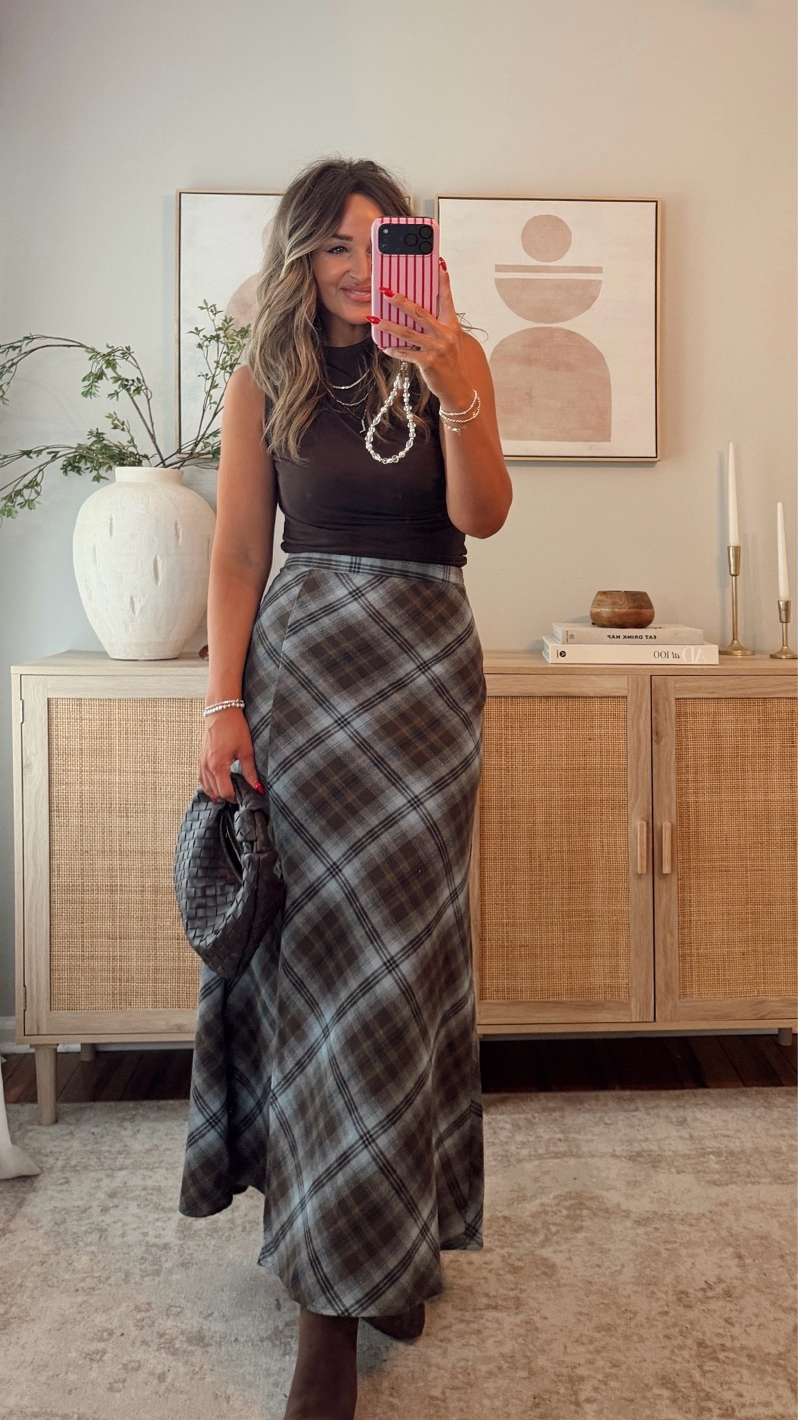40% off with LEANN40 when expired use code LEANN35 🤎 cozy elevated plaid maxi skirt! i’m in a size M but fits loose on my waist, maybe could have done a S. im in a size S top, but this recently sold out so linking a very similar style! fall outfit, fall fashion @VICI

#LTKootd
