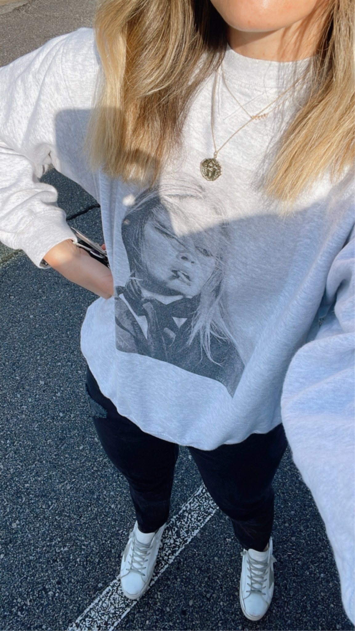 Thursday school drop off. Sweatshirt, jeans, sneakers. Mom uniform. Spring style. Casual chic  

#LTKsalealert #LTKstyletip