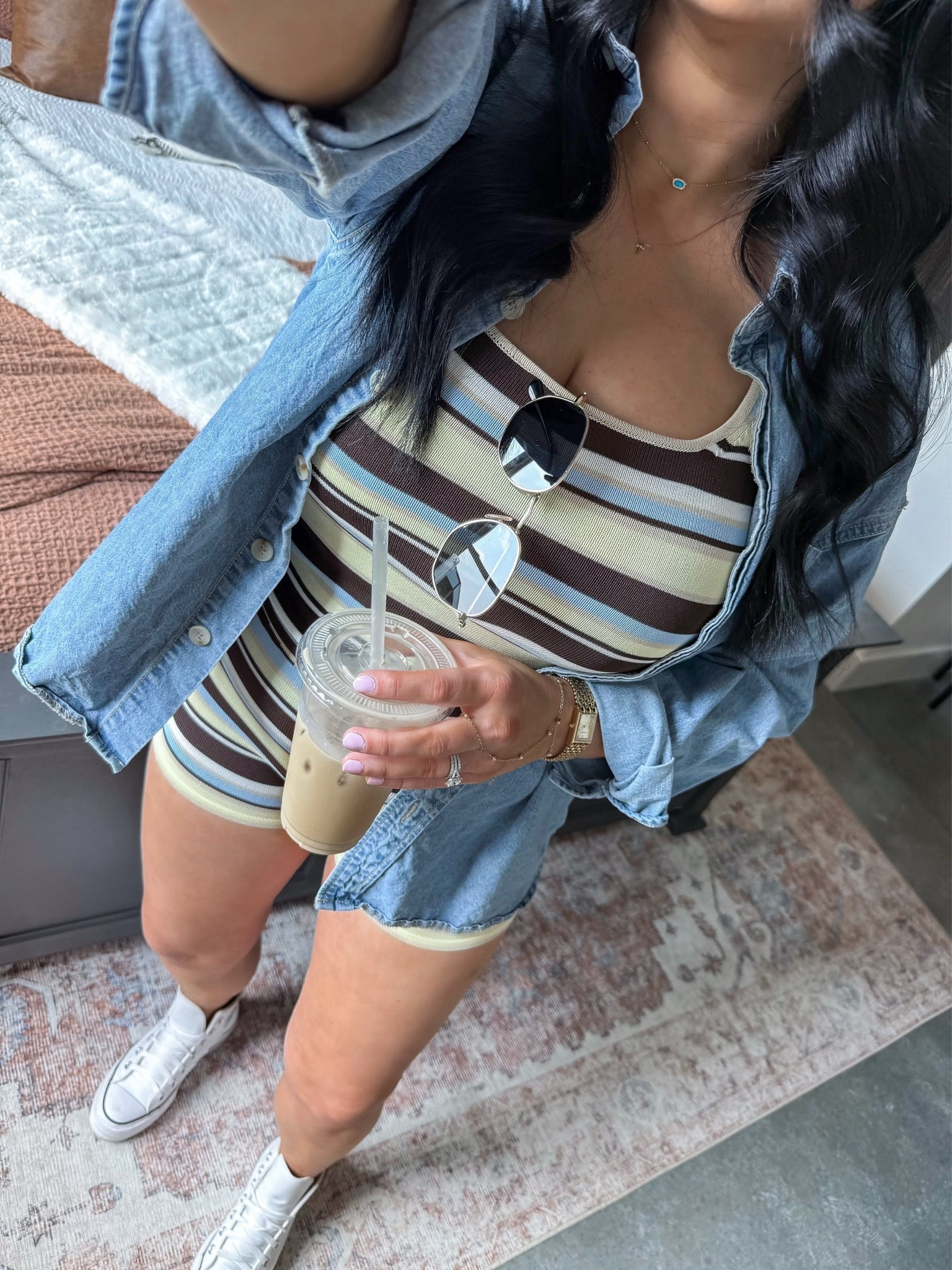 Comfy OOTD 👏🏼

Matching Set — small
Denim Shirt — medium (washed blue color)

#LTKootd #LTKmomlife