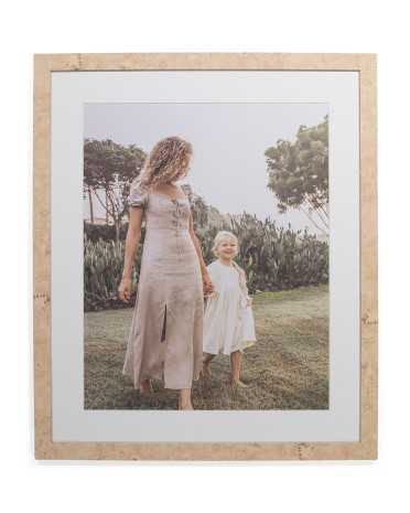 20x24 Matted To 16x20 Burl Wood Wall Portrait Frame | TJ Maxx