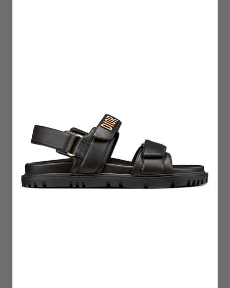 Dior 10MM DIORACT LEATHER SANDAL | Neiman Marcus