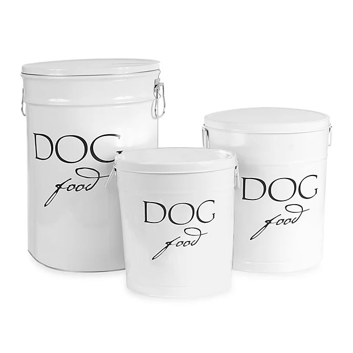 Harry Barker® Dog Food Storage Canister in White | Bed Bath & Beyond