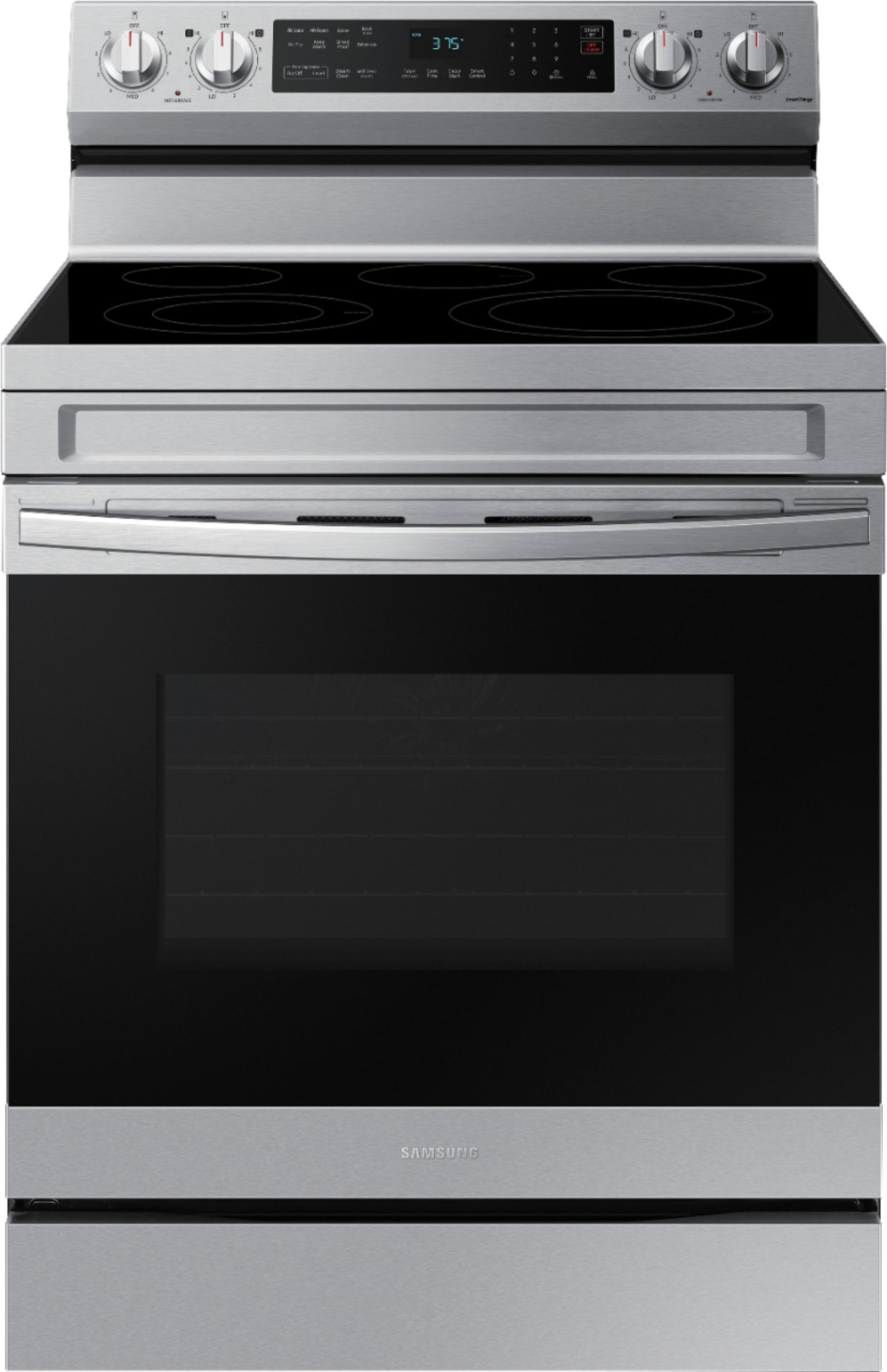 Samsung 6.3 cu. ft. Freestanding Electric Range with WiFi, No-Preheat Air Fry & Convection Stainl... | Best Buy U.S.