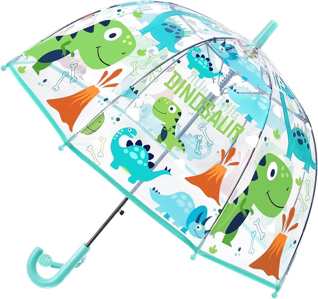 Kids Umbrella Clear Bubble Umbrellas for Rain,Safety Dome Windproof Umbrella for Kid Girls and Bo... | Amazon (US)