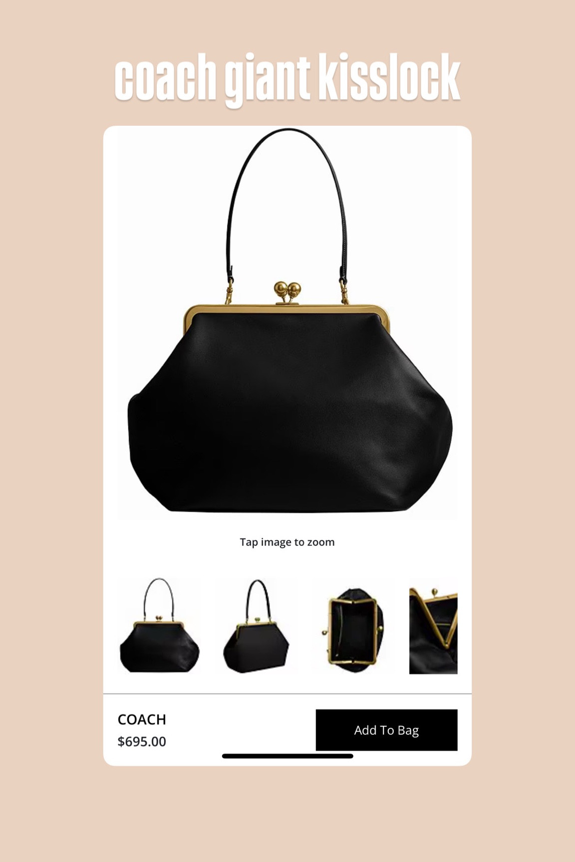 Coach kisslock!! Finally available online 

Bag handbag giant bag viral 

#LTKStyleTip #LTKWatchNow #LTKItBag