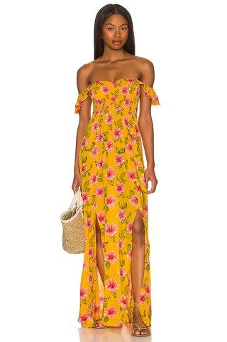 Tiare Hawaii Hollie Maxi Dress in Aloha Floral Sunshine from Revolve.com | Revolve Clothing (Global)