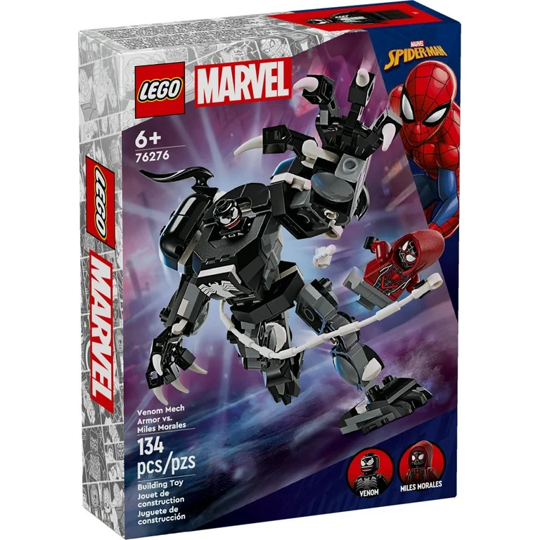 LEGO Marvel Venom Mech Armor vs. Miles Morales, Posable Action for Kids, Marvel Building Set with... | Walmart (US)