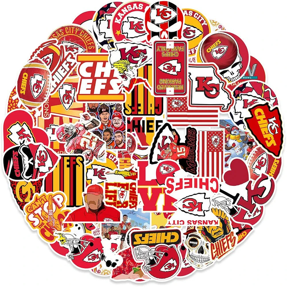 50 Sheets Football Water Bottle Stickers, Cute Stickers for Hydroflasks VSCO Sticker Packs Cute V... | Amazon (US)