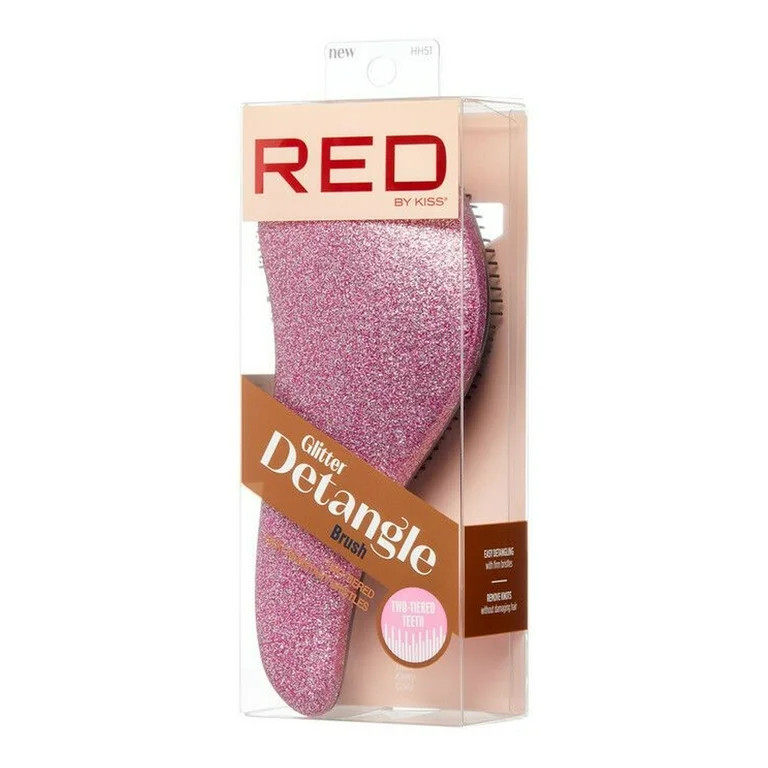 Red Glitter Detangle Brush Assorted Color - Walmart.com | Walmart (US)