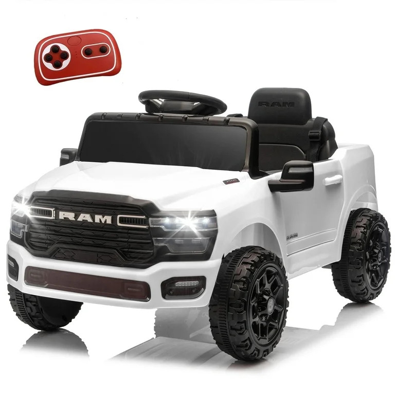 Xuanlur 12V Licensed Dodge RAM 3500 Ride on Toy for Kids, Toddler Ride on Truck with Remote Contr... | Walmart (US)