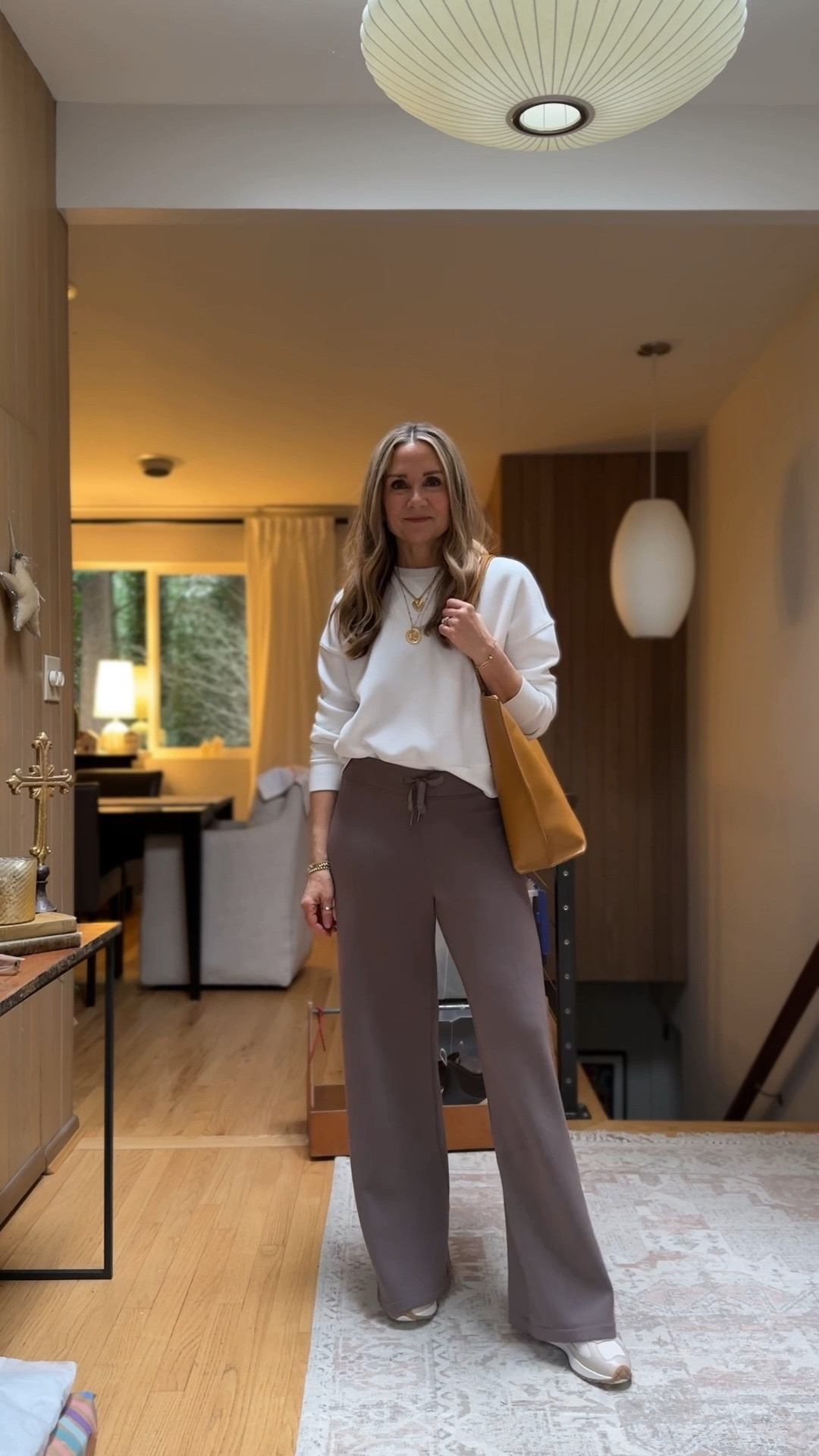 Travel outfit! Spanx Air Essentials crewneck and wide leg pants are so comfortable for a long drive! Use code LSWXSPANX on first time orders

#LTKTravel #LTKootd #LTKOver40