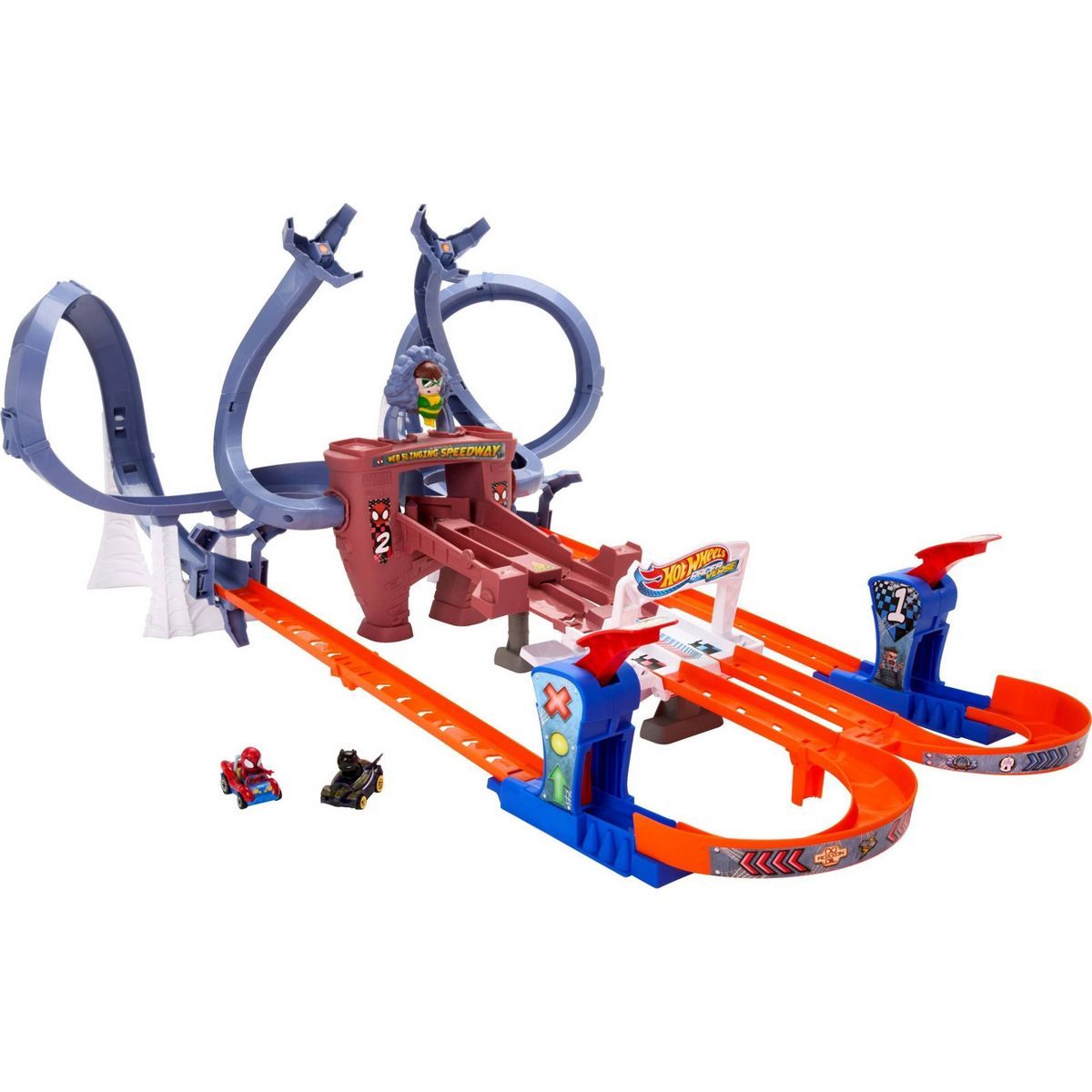 Hot Wheels RacerVerse Spider-Man’s Web-Slinging Speedway Track Set | Target