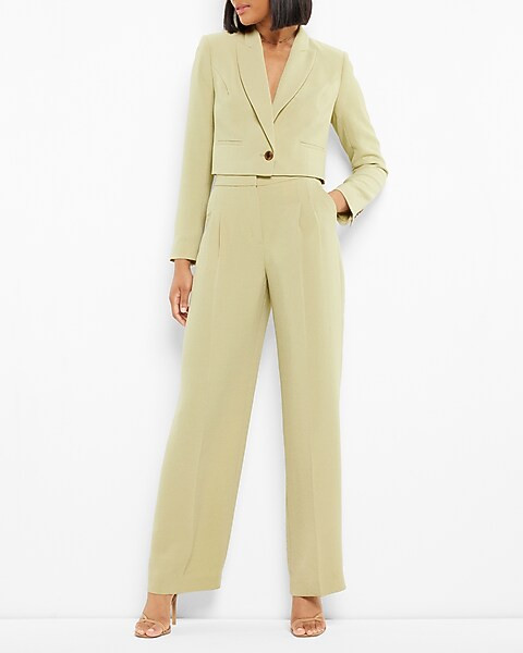 Super High Waisted Pleated Wide Leg | Express