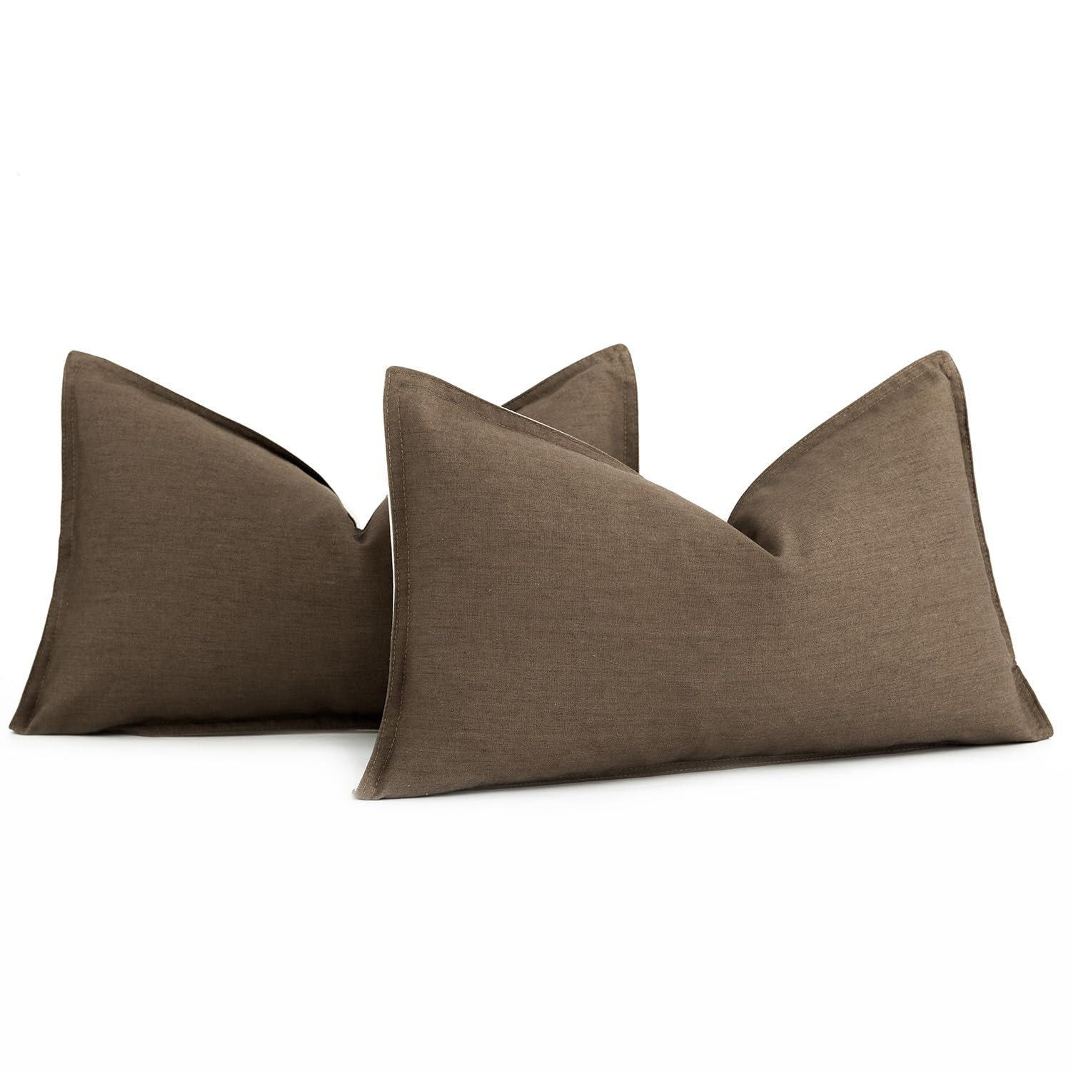 Foindtower Pack of 2 Decorative Cotton Linen Throw Pillow Covers Soft Modern Farmhouse Cushion Co... | Amazon (US)