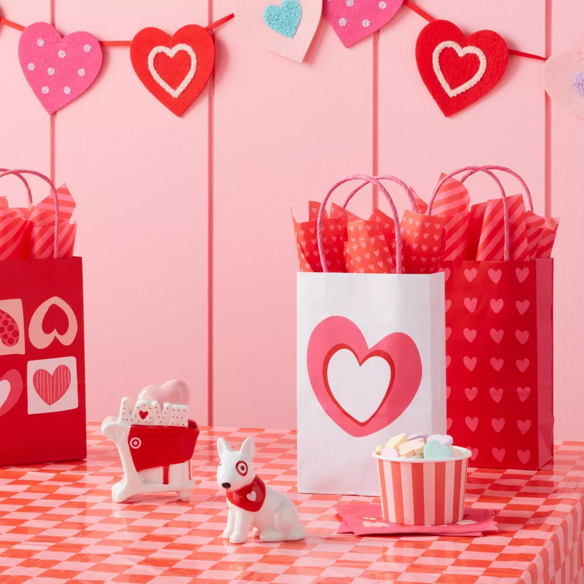 8ct Heart Stripe Valentine's Day Tissue Paper - Spritz™ | Target