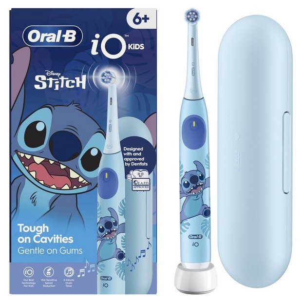 Buy Oral-B iO Kids Disney Stitch Electric Toothbrush | Electric toothbrushes | Argos | argos.co.uk