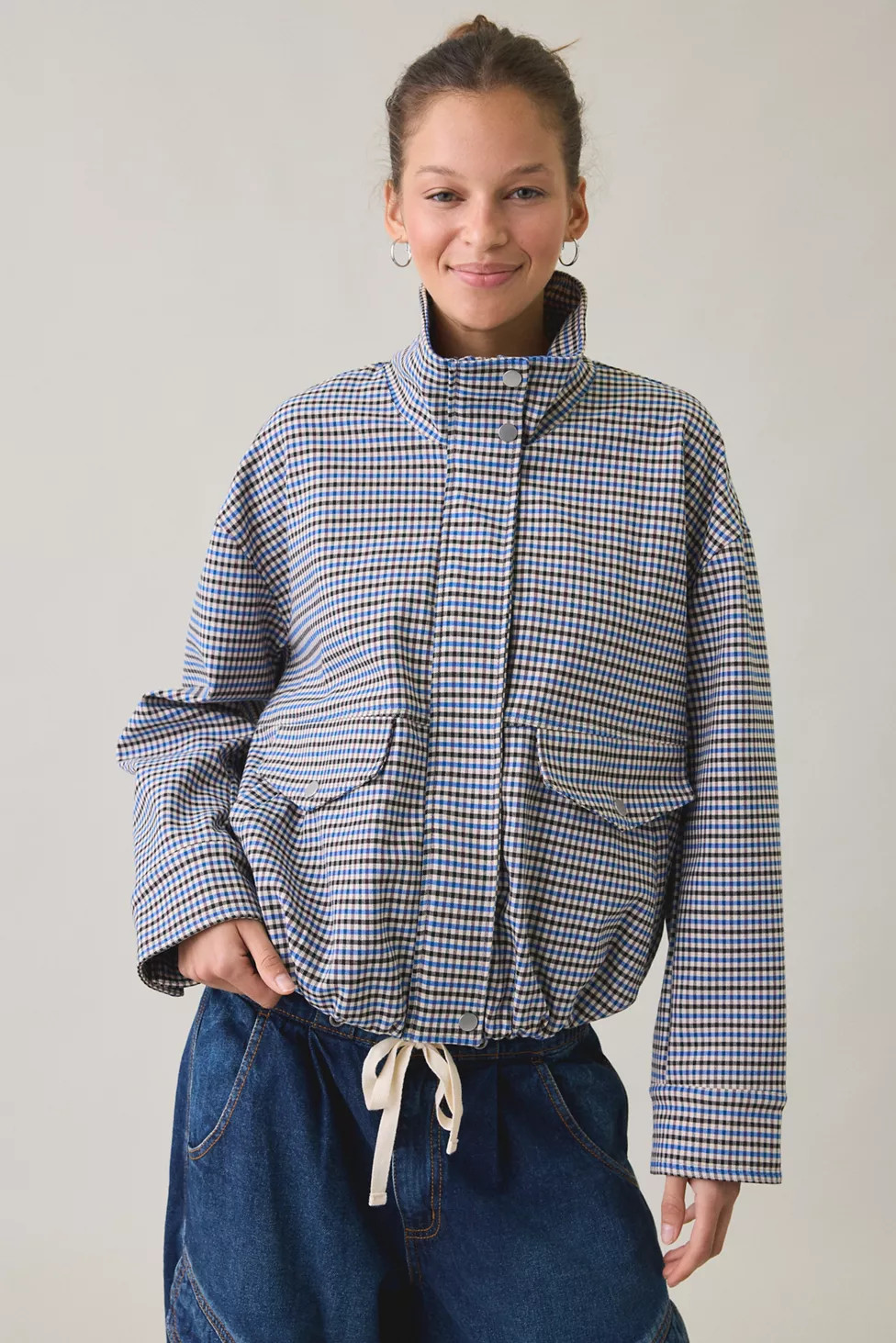 UO Harper Funnel Neck Bomber Jacket | Urban Outfitters (US and RoW)