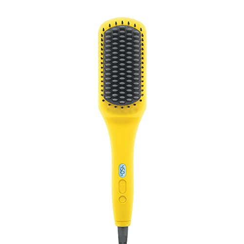 Drybar The Brush Crush Heated Straightening Brush | One Step Hair Straightener Brush, Smooth and Style for Frizz-free Hair, Works With All Hair Types | Amazon (US)