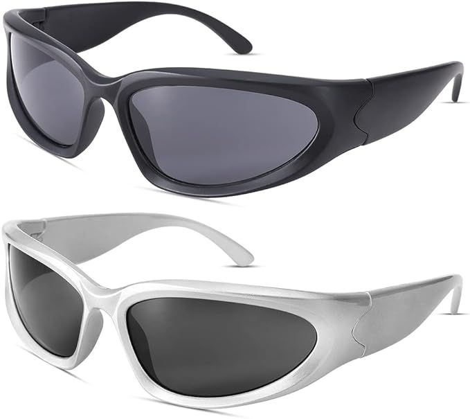 Pro Acme Fashion Wrap Around Sunglasses for Men Women Oval Sports Shades Outdoor Youth Baseball G... | Amazon (US)