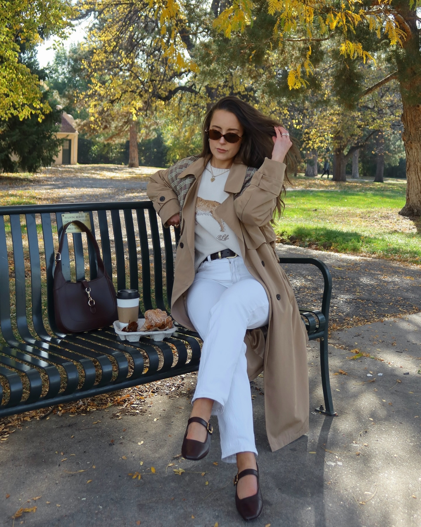 Enjoying the last bits of fall in my George sweater🧸🍂
.
.
.
.
Fall outfit, fall aesthetic, autumn style, Ralph Lauren sweater outfit, trench coat, golden retriever sweater, Ralph Lauren dog sweater, easy outfit, neutral outfit aesthetic, Pinterest outfit, Pinterest girl, trending outfit, trending ootd photos, aesthetic edit, #pinteresting #falloutfit #autumnoutfitideas #ralphlauren