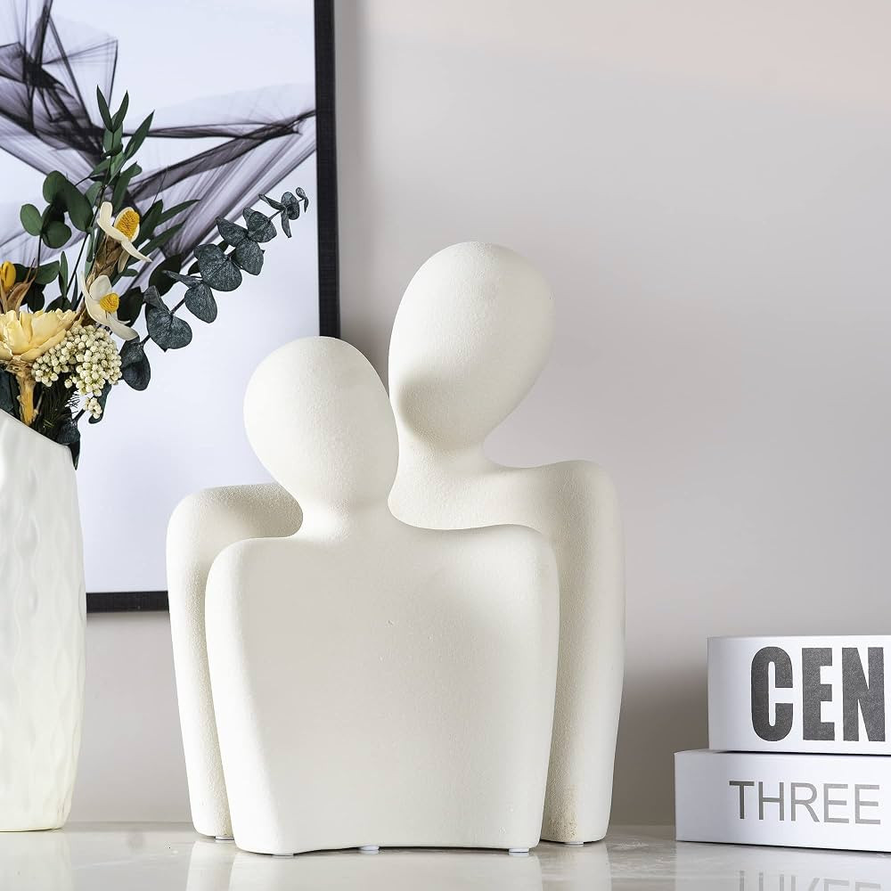 BUTILIVEEN Abstract Figure Statue, Couple Gifts, Ceramic Couple Sculpture Decor, Creative Love St... | Amazon (US)