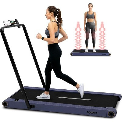Squatz 2-in-1 Walking Pad with Vibration Plates and Handlebar – Blue | Target