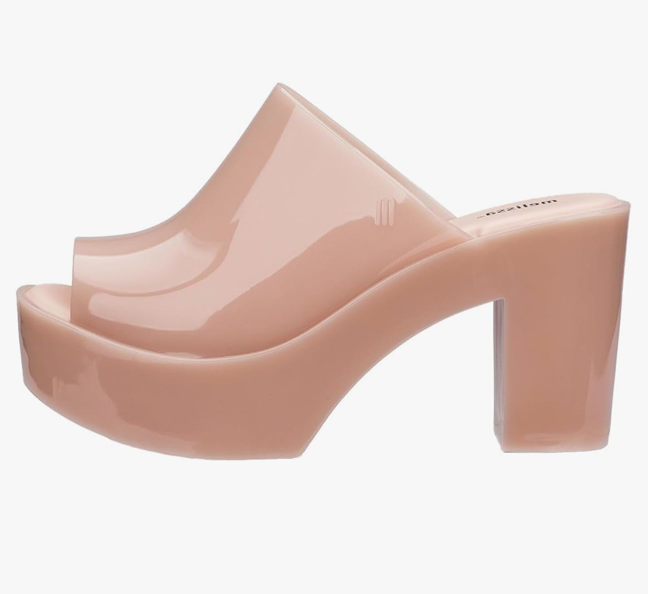 Melissa Mule Heel Collection - Fashion Sandal for Women - Iridescent Comfortable Mule Style - High-Shine Upper with Bubblegum Scent - Chic and Sophisticated