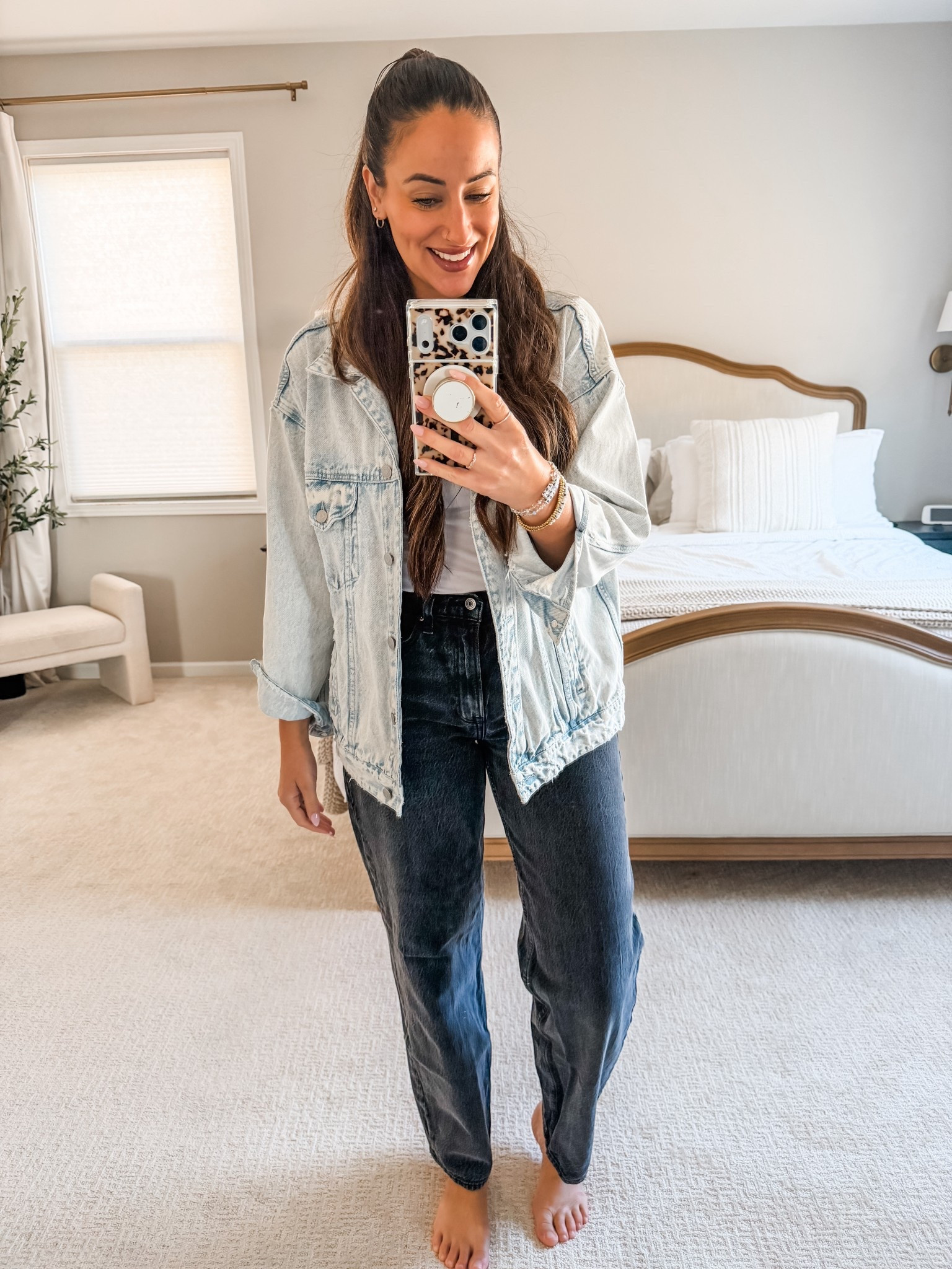 Most worn jean jacket 🫶🏽

#LTKSeasonal #LTKootd #LTKmomlife