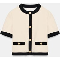 Zara - Short Sleeve Blazer - Sand - Xl - Woman | Zara UK