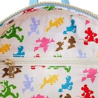 Loungefly Disney Women's Mini Backpack Mickey Minnie Mouse Forward Backward Blue | Amazon (US)