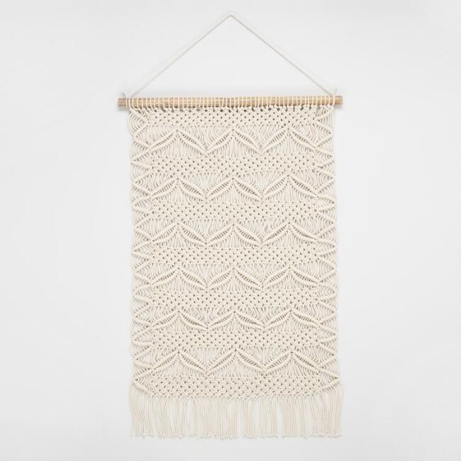 White Macrame Wall Hanging | World Market