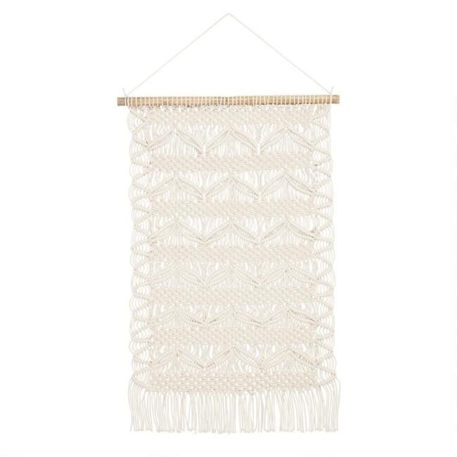 White Macrame Wall Hanging | World Market