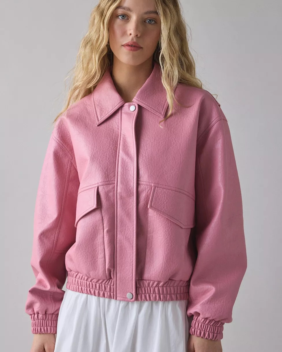 Rose pink moto jackets for true summers 
