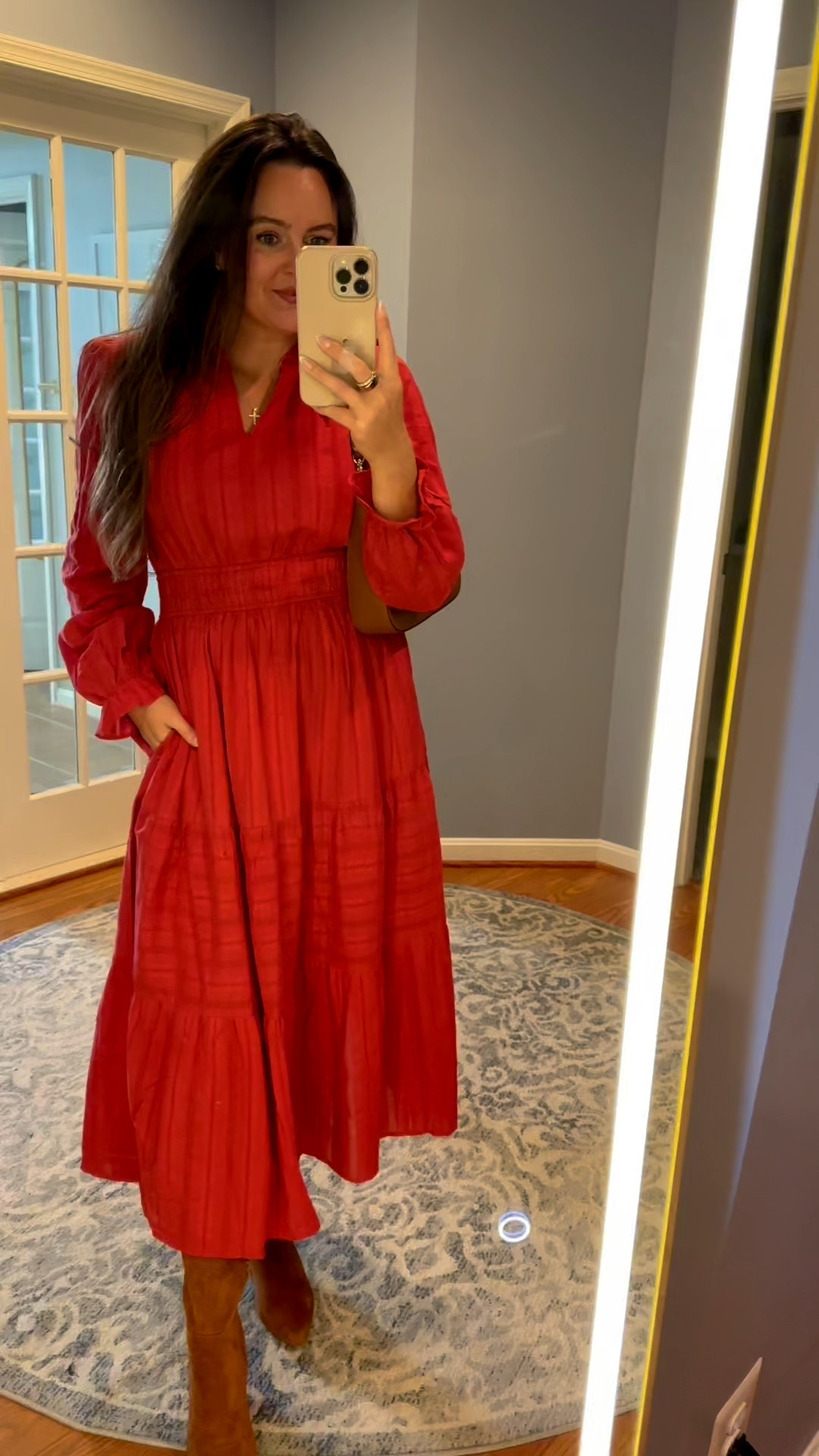 loving this burnt orange dress for Fall! I took my normal size medium. 🧡

#LTKHoliday #LTKFindsUnder50 #LTKSeasonal