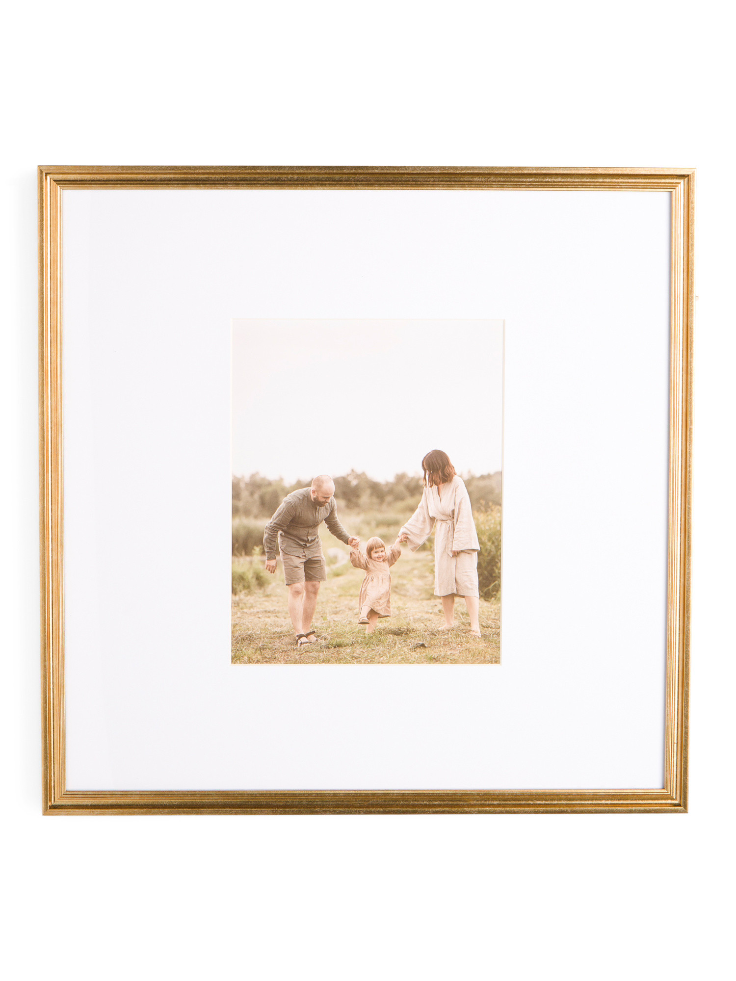 24x24 Matted To 11x14 Thin Metallic Portrait Wall Frame | TJ Maxx