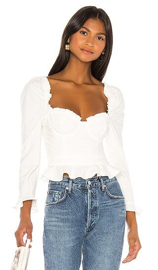 Corie Top In White | Revolve Clothing (Global)