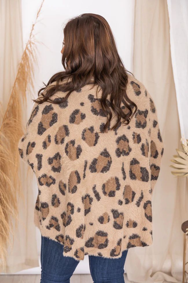 Caught Your Gaze Animal Print Brown Cardigan FINAL SALE | The Pink Lily Boutique