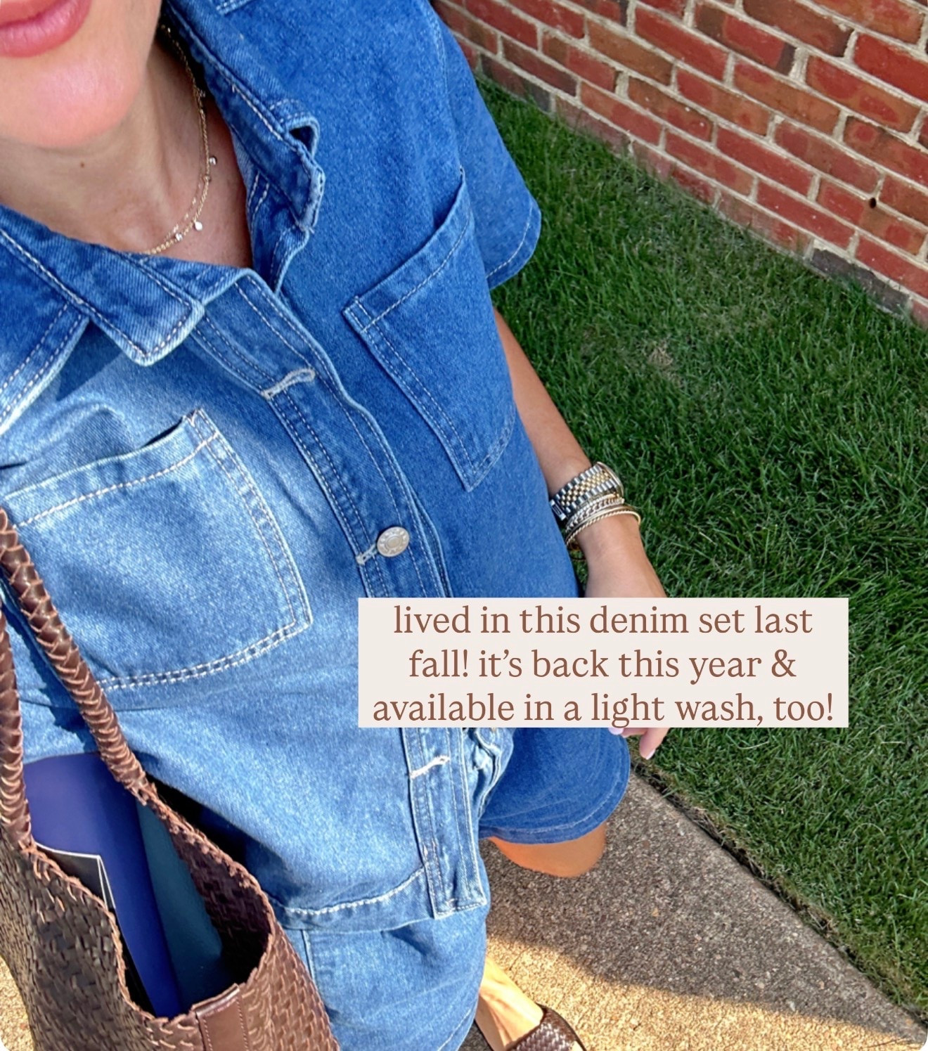 Favorite amazon denim set! I wear a small