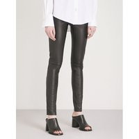 Panelled stretch-leather trousers | Selfridges