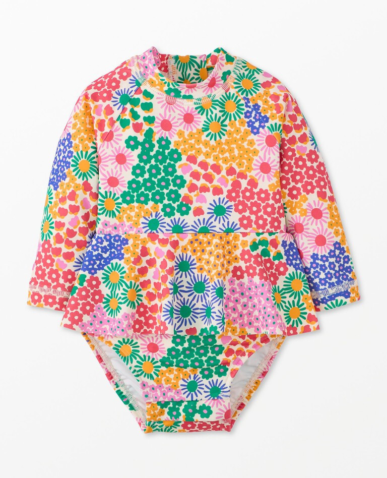 Baby Print Skirted Rash Guard Swimsuit | Hanna Andersson
