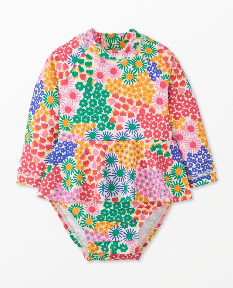 Baby Print Skirted Rash Guard Swimsuit | Hanna Andersson