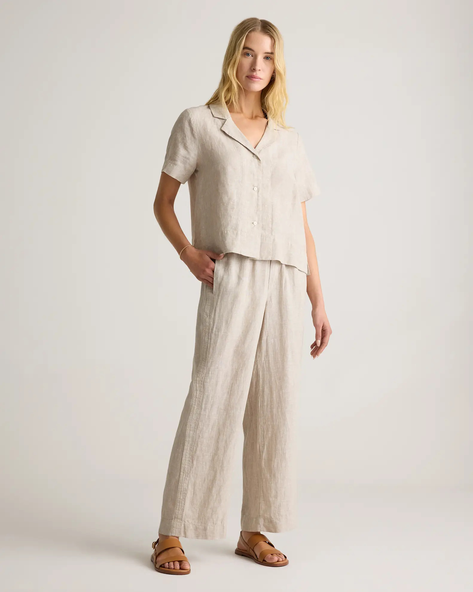 100% European Linen Wide Leg Pants | Quince