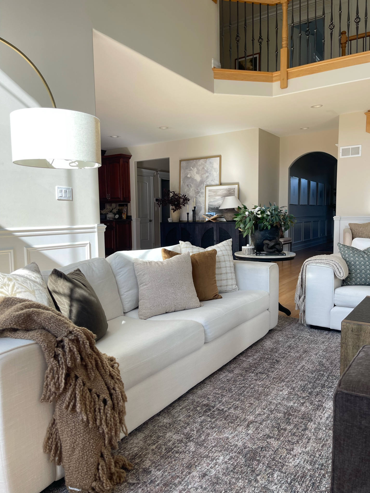 My favorite pillow inserts are from Amazon! Just remember to size up in your insert for that full, fluffy look. Also, my rug here is on sale! 

@wayfair #wayfairfinds #wayfair #amazon #amazonhome #amazonfinds #amazonhomedecor #sale 

#LTKsalealert #LTKhome