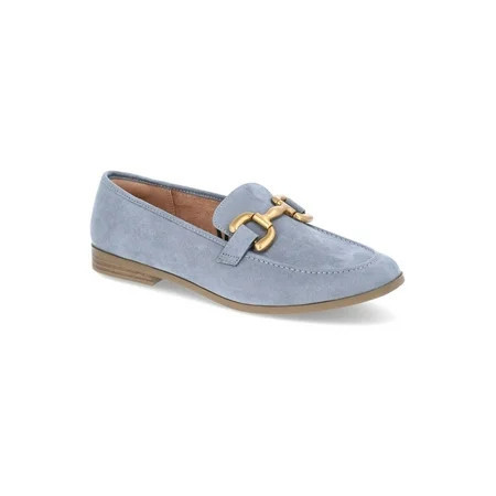 Time and Tru Women's Faux Leather Buckle Loafers | Walmart (US)
