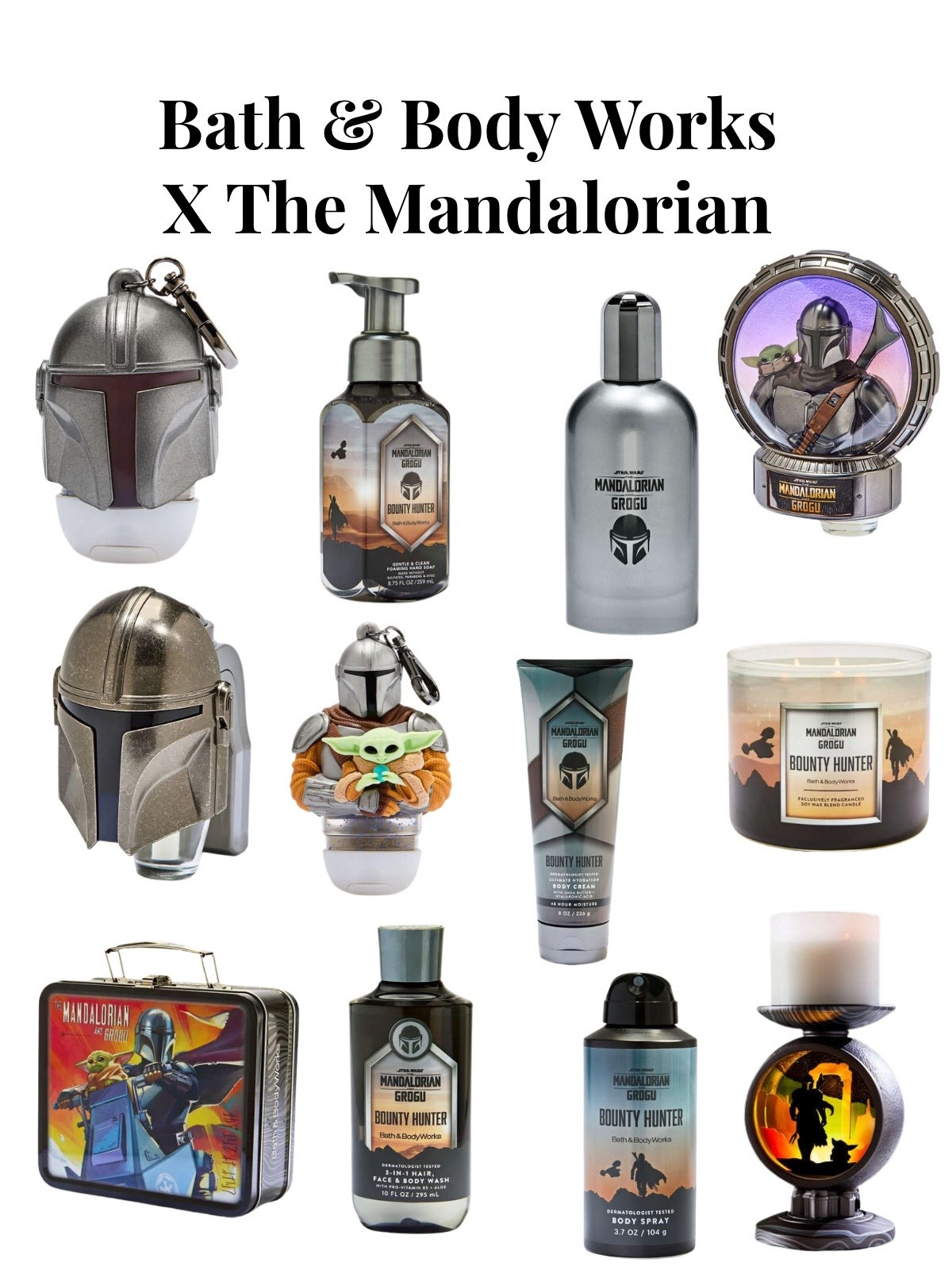 Bath & Body Works Bounty Hunter products! This is a Mandalorian & Grogu collection with pocket bac holders, candles, cologne, and more 🩶

#LTKSeasonal #LTKHome
