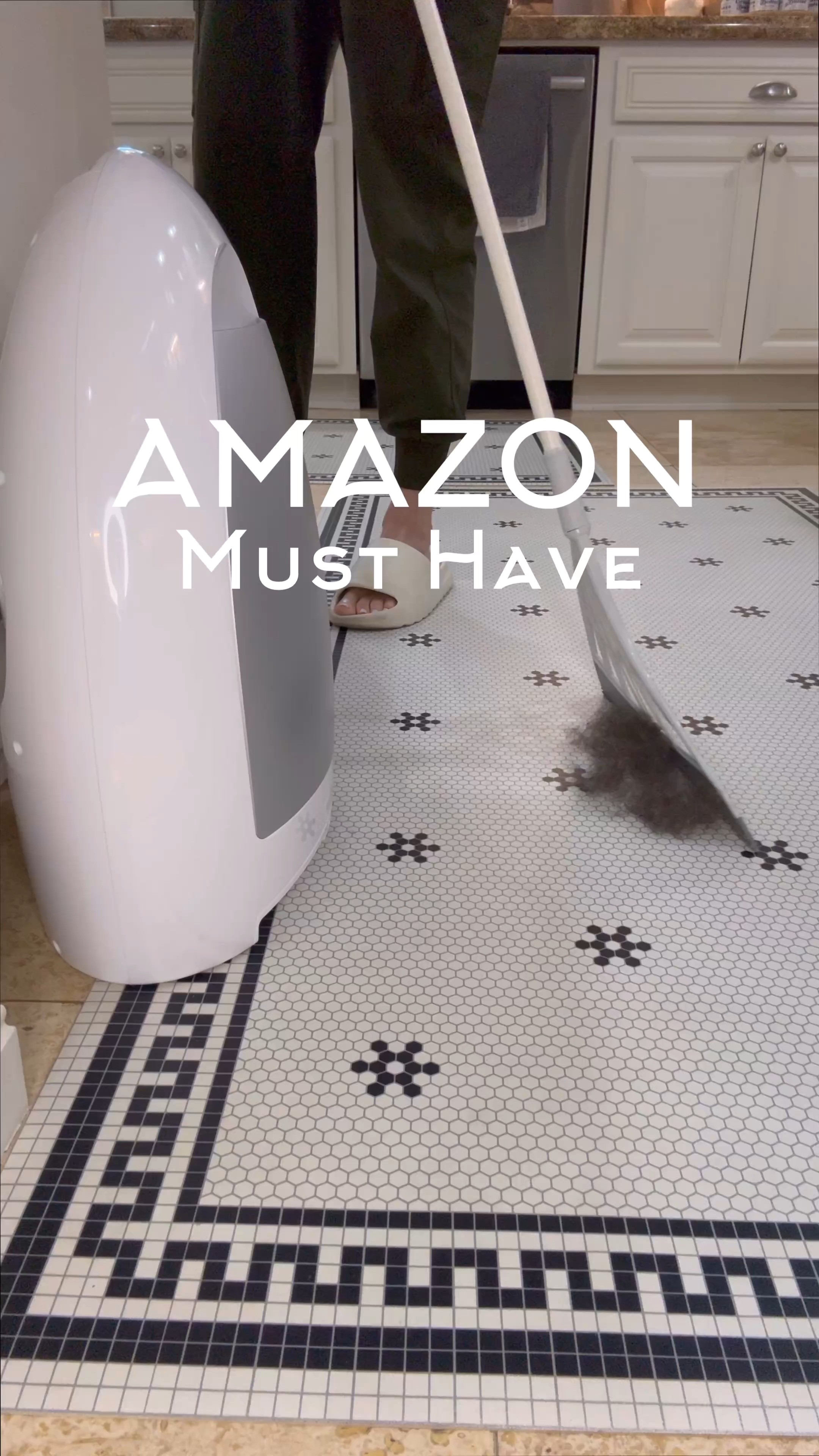 Who knew sweeping could be so satisfying?? And no more bending down!

➡️ Motion sensor activated so it’s always ready!

Powerful 1000 watt suction removes 100% dirt and debris.

Bonus: With 2 high efficiency filters it doubles as an air purifier as it works!

#amazonhome #amazonfinds #homehacks #cleanhome 

 #LTKU #LTKHome