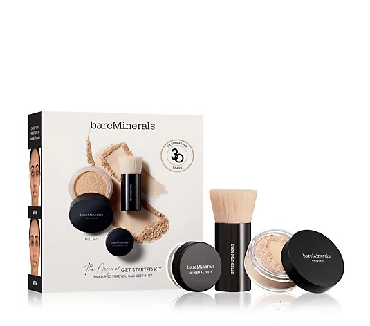bareMinerals 3 Piece 30th Anniversary Get Started Kit - QVC UK | QVC UK