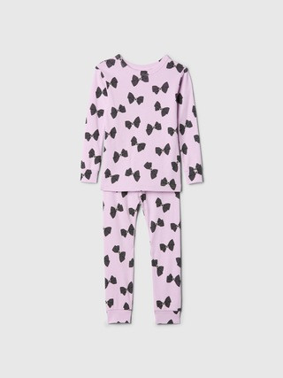 babyGap 100% Organic Cotton Heart Bow PJ Set | Gap Factory