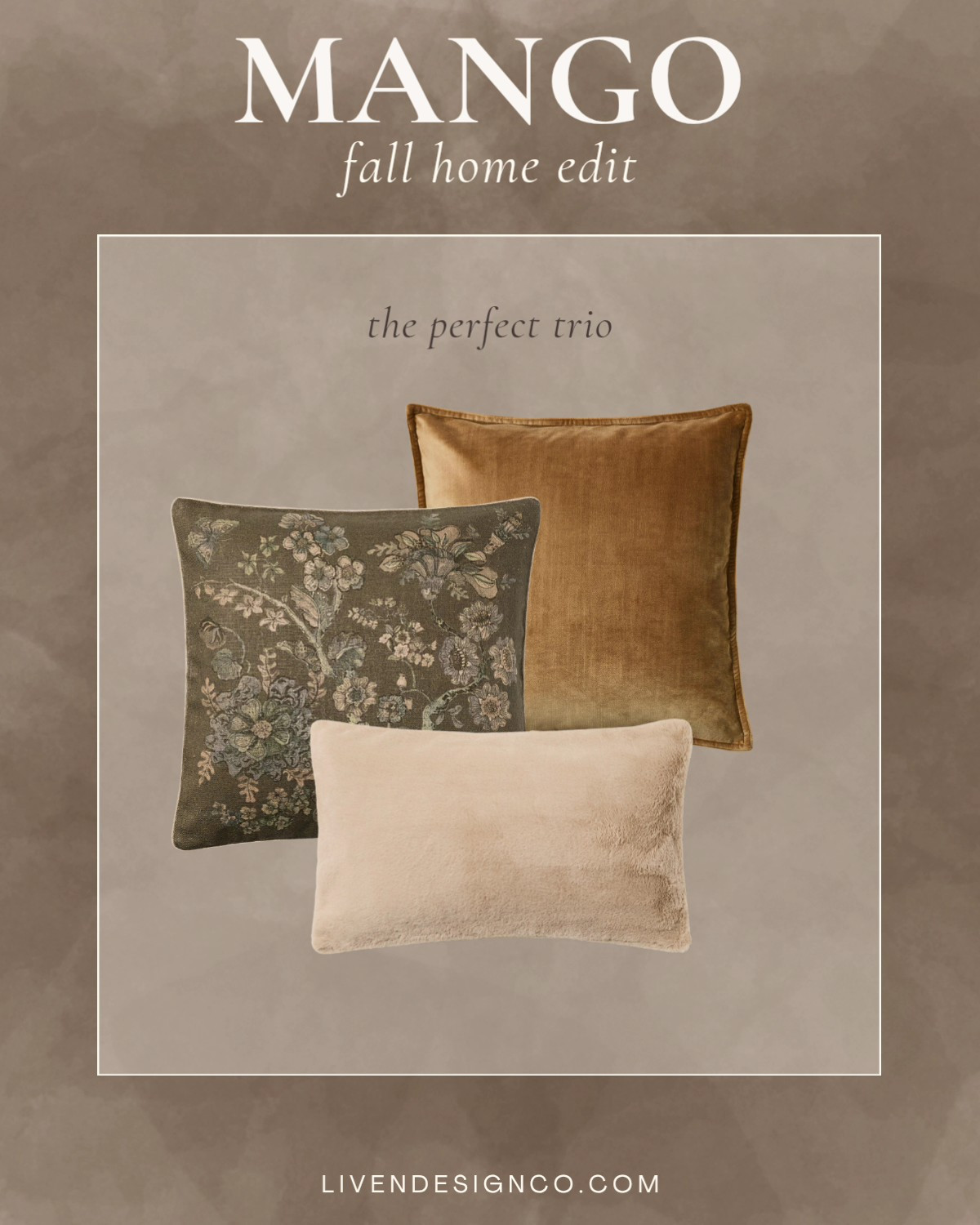 Mango fall pillows. Fall decor. Home decor. Pillow cover. Plaid pillow. Velvet pillow. Living room. Lumbar pillow. Burgundy pillow. Houndstooth pillow. Olive green pillow. Faux fur pillow. Gold pillow 

#LTKSeasonal #LTKHome #LTKStyleTip